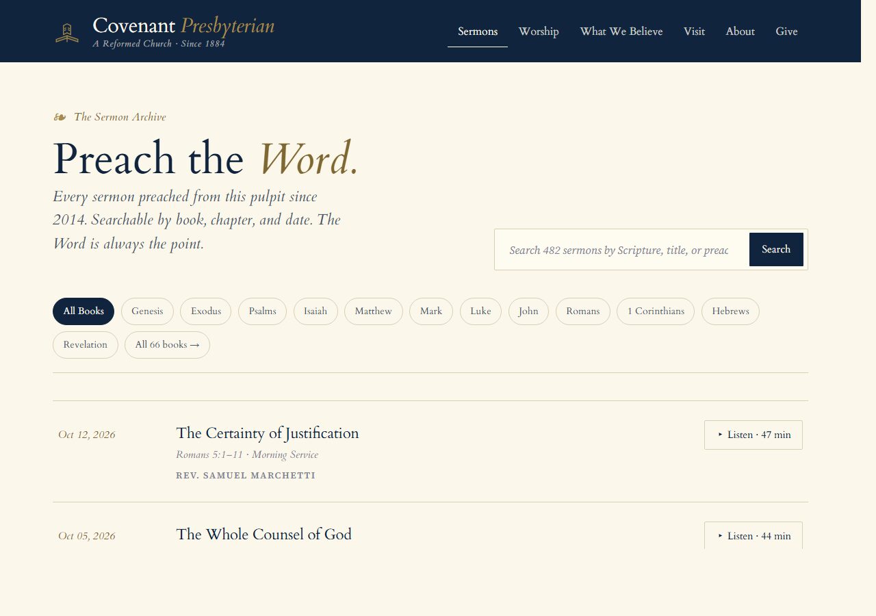 The Pulpit template