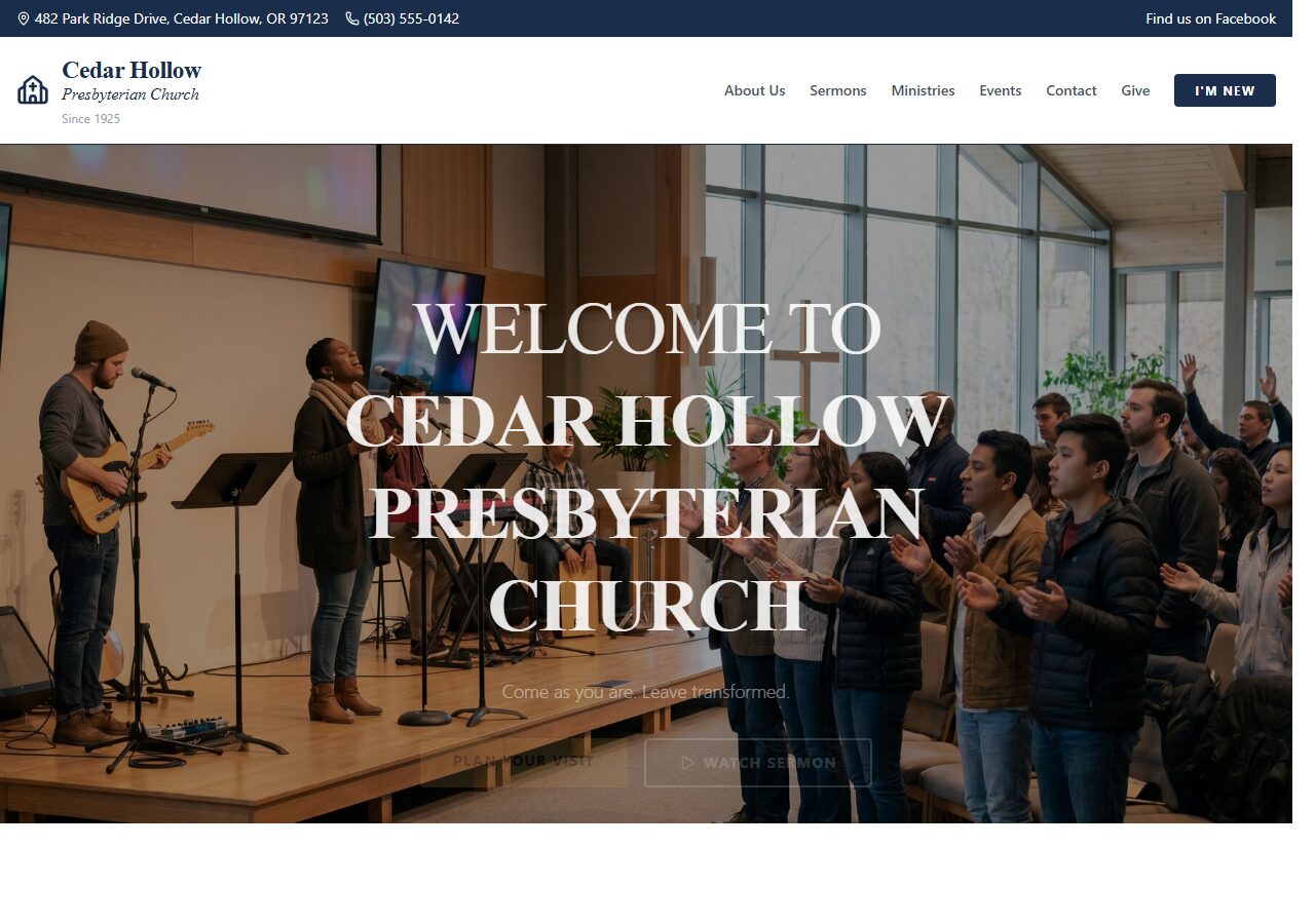The Welcoming Community template
